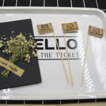 Taimang put flag custom bamboo stick decoration flag dessert cold drink decoration flag custom