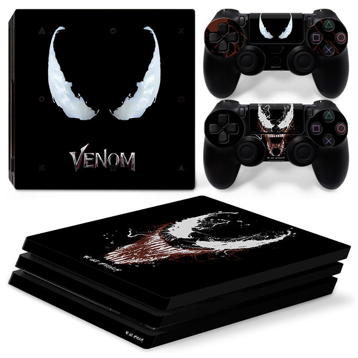 Venom PS4 PRO sticker Venom handle body cling film PS4PRO Spiderman's web pain patch