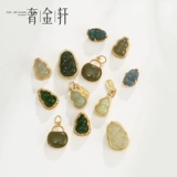 Натуральная инкрустация камня, яшма из нефрита, аксессуары, ручка, бусины, аксессуар, серебро 925 пробы, DIY