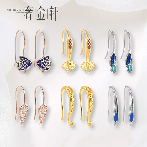 Серьги, аксессуар с аксессуарами, ручка ручной работы, набор материалов, серебро 925 пробы, «сделай сам», простой и элегантный дизайн