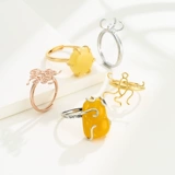 Бирюзовое универсальное ретро обручальное кольцо из воскового агата, серебро 925 пробы, простой и элегантный дизайн