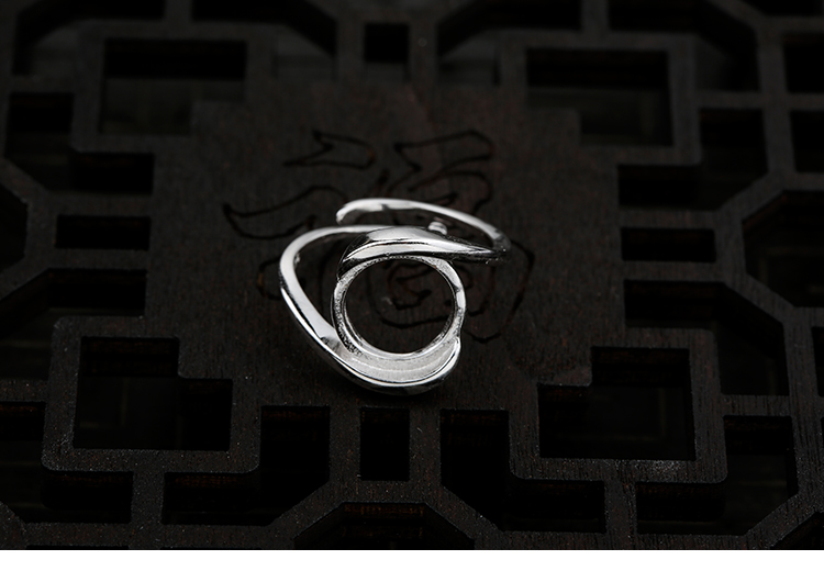 Bague mixte JINXUAN DE LUXE en Argenterie - Ref 3087319 Image 15