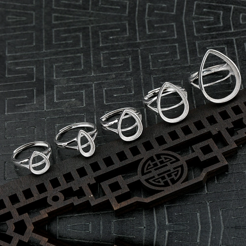 925 Серебряные кольца пустые капли воды 8*10 пчел пчелы 10*14 13*18*24 6*12*16*21