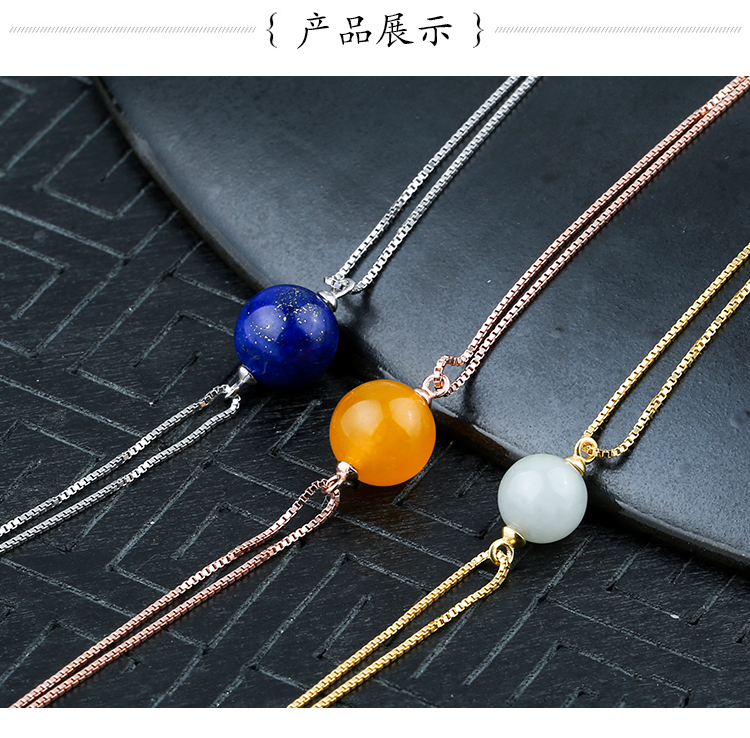 925 sterling bạc chuỗi hộp vòng đeo tay hỗ trợ trống DIY phụ kiện vòng đeo tay hỗ trợ vòng đeo tay bằng sáp ong vòng cẩm thạch bọc vàng