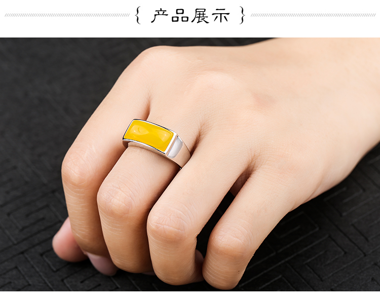Bague mixte JINXUAN DE LUXE en Argenterie - Ref 3087433 Image 9