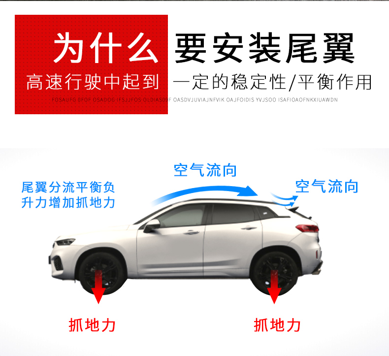 WEYVV5vv6VV7 sửa đổi cánh sau mát mẻ tường lớn Wei Pai ngoại thất xe đặc biệt P8 cánh cố định cánh lướt gió cánh gió xe hơi