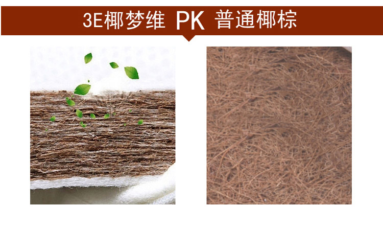 Nệm Gis chính hãng Nệm xơ dừa tự nhiên pad màu nâu 1,5m giường một phần cứng mỏng mỏng Simmons 1,8 m pad cao su - Nệm nệm gấp 1m6