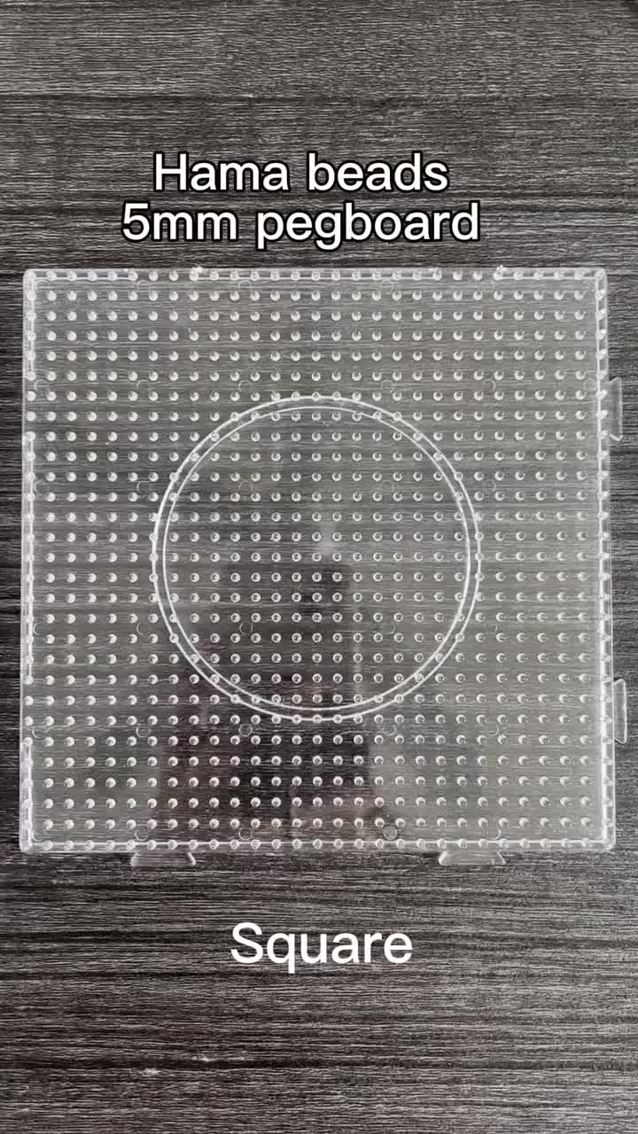 Toowl 5mm Hama Beads Square Pegboard Clear Boards Transparent Perler
