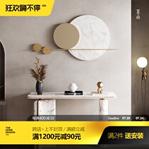 Light luxury Wrought iron wall decoration Wrought iron creative hanging living room background wall pendant Bedroom dining room decoration Light luxury metal wall decoration