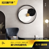 Italian minimalist metal creative Wrought iron wall decoration Light luxury ins wind wall Stainless steel three-dimensional geometric decorative pendant