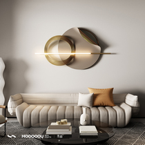 Italian light luxury wall decoration pendant living room sofa background wall three-dimensional metal wall hanging bedside lamp wall decoration