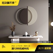 Light luxury Wrought iron wall decoration Wall decoration pendant Light luxury metal round wall decoration Mediterranean Wrought iron wall hanging crafts