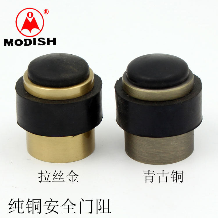  Pure copper door resistance full copper rubber anti-bump door bumper against collision-collision door bumper pure copper door blocking door top