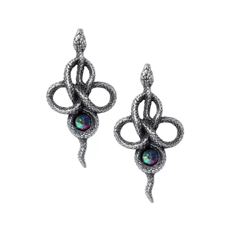 Серьги бренда A Alchemy Gothic Spot Sword Spider Snake Stud Earrings