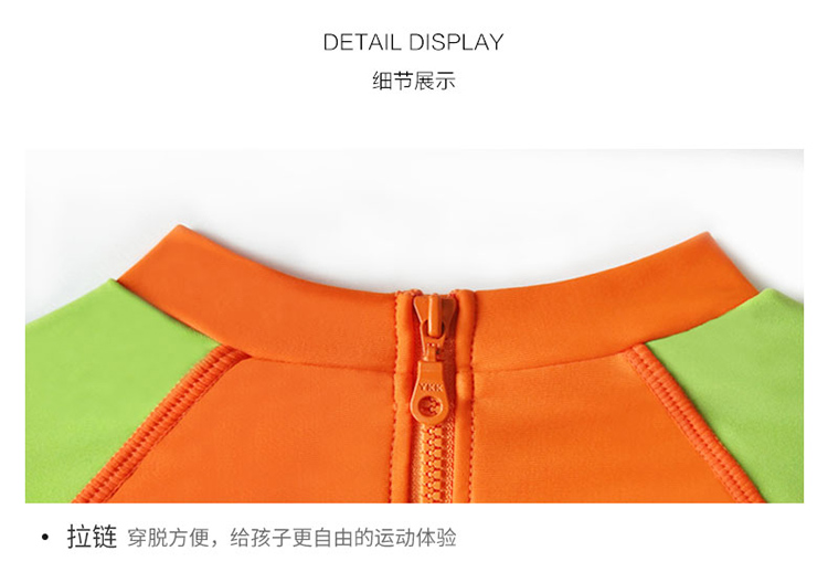 Áo tắm nam Van Dean chia tay Big Boy dài tay Sun Boy Boxer Quái vật nhỏ chủ đề Bộ đồ bơi - Bộ đồ bơi của Kid đồ bơi bé gái