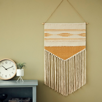 Hand woven wall hanging bed and breakfast decoration Bohemian tapestry Wall fabric Hanging painting Meter box occlusion hanging cloth