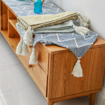 Japanese TV cabinet cover cloth New Chinese style dust cloth cover dust prevention Nordic style simple modern thick coffee table cloth