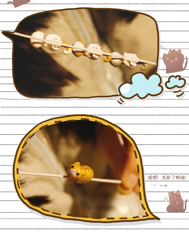 Phim hoạt hình Vui vẻ Món quà sáng tạo Mini Kitty Bò mèo Tai nghe Kẹp Cáp USB Búp bê Nhỏ Thiết bị ngoại vi Búp bê - Carton / Hoạt hình liên quan
