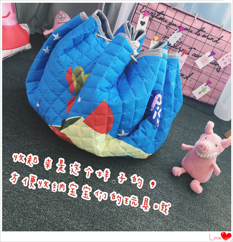 thảm thảm Vòng lưu trữ gấp trẻ em vải mat leo lên con bò mat trò chơi chăn máy rửa xanh - Thảm sàn thảm xốp gấp gọn