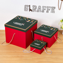 Oversized Christmas gift box packaging box ins wind Christmas Eve gift gift box Large exquisite Korean empty box
