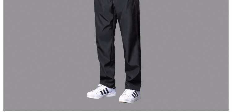 Quần thể thao nam mùa thu đông cộng với nhung dày quần nam thanh niên chạy polyester trơn quần nam thẳng quần giản dị quần short nam