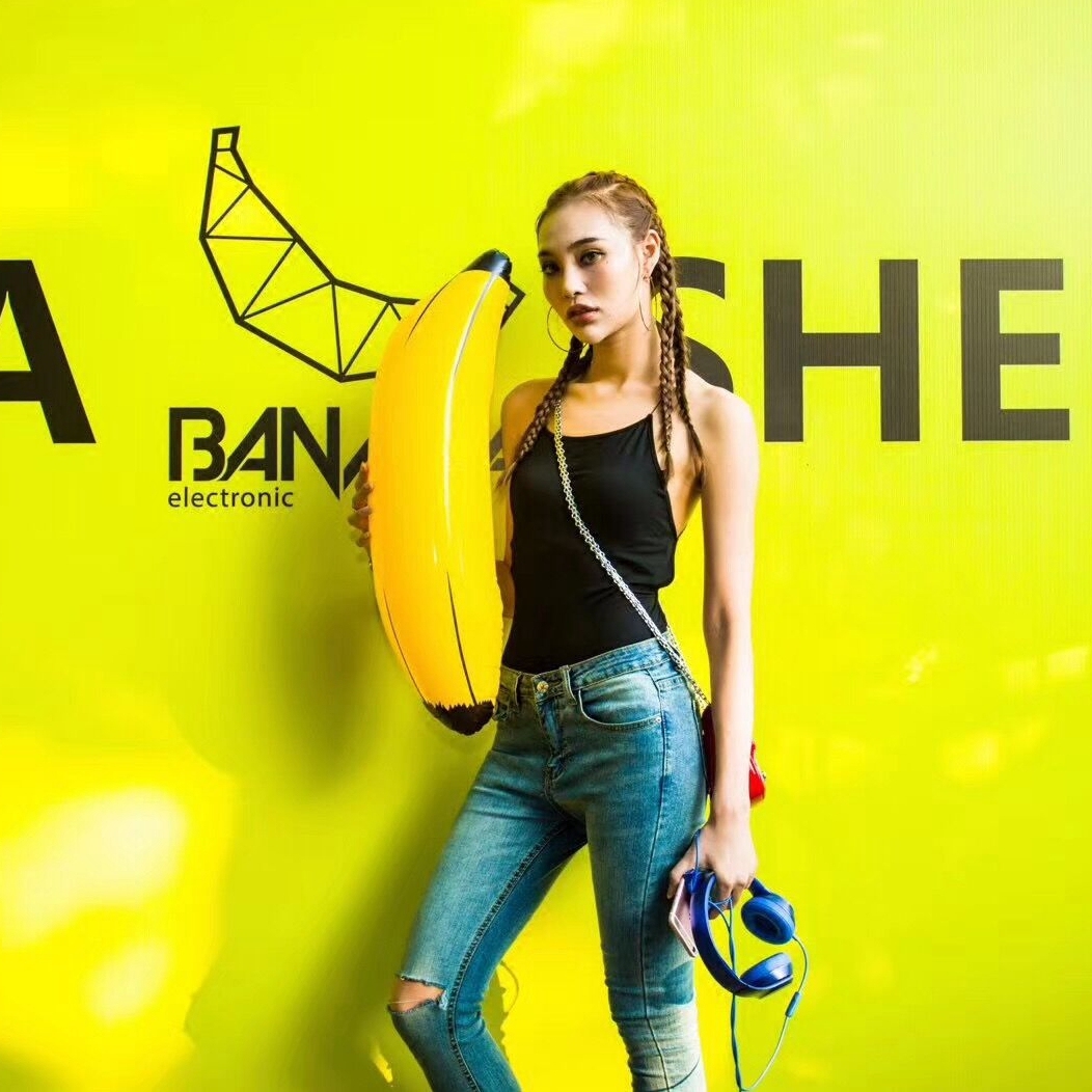 pvc inflatable banana singles day bar props nightclub KTV atmosphere theme dress up inflatable toys