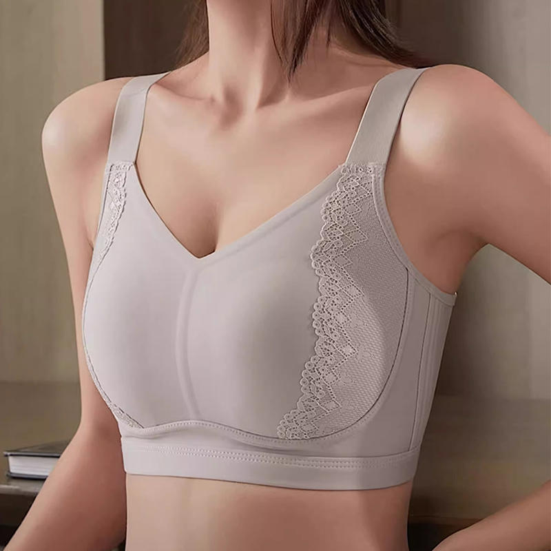 Victoria Minoolin Large Bust Minimizing Seamless Bra for Women, Plus Size Wireless Bunny Ear Bra
