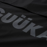 Дорожный черный съёмный плащ с капюшоном, куртка, оверсайз