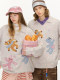 ຮູບແບບທີ່ມີຊື່ສຽງ GUUKA ຍີ່ຫໍ້ trendy embroidered ຄໍ V knitted sweater ລະດູຫນາວຜູ້ຊາຍຫນາແຫນ້ນ star button sheep sweater