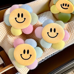 Curtain Decoration Gadgets Cute Smiling Faces Sunflower Curtains Gauze Door Curtains Kidsren's Curtain Head Embellishment Small Jewelry Pins