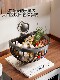 French Ziwoo Kitchen Onion, Ginger, and Garlic Storage Basket Wall-Mounted Storage Rack Household Suction Cup Stainless Steel Hanging Basket