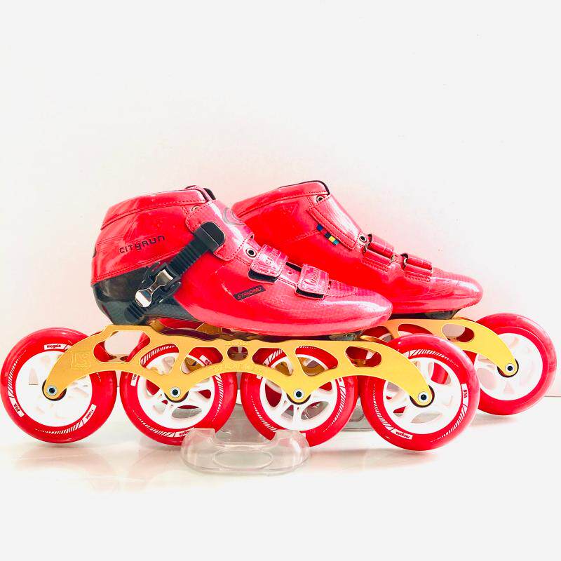 Fly Chi Advanced Carbon Fiber 110 Large Wheel Speed Skating Shoes Adult Men And Women Racing Shoes Training Shoes