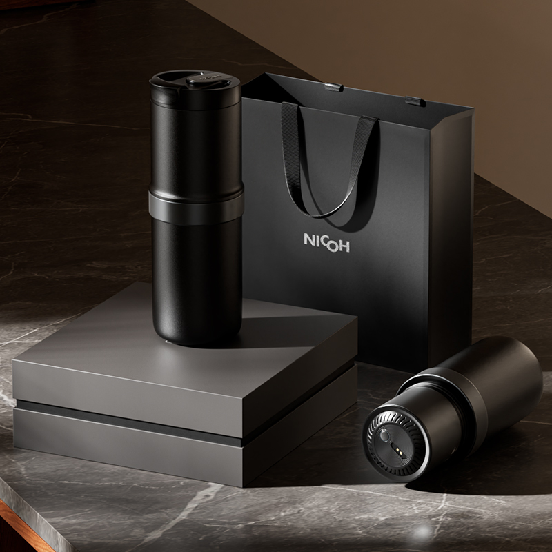 Nicoh Portable Coffee Machine with Electric Grinder Integrated, Dragon Boat Festival Gift Box, Birthday Gift, Souvenir, Employee Gift Nicoh Portable Coffee Machine with Electric Grinder Integrated, Dragon Boat Festival Gift Box, Birthday Gift, Souvenir, Employee Gift