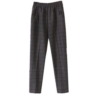 【喜鹏】2020新款高腰弹力直筒妈妈裤