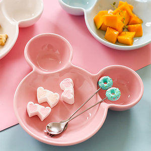 【行宁福】卡通米奇陶瓷宝宝餐盘