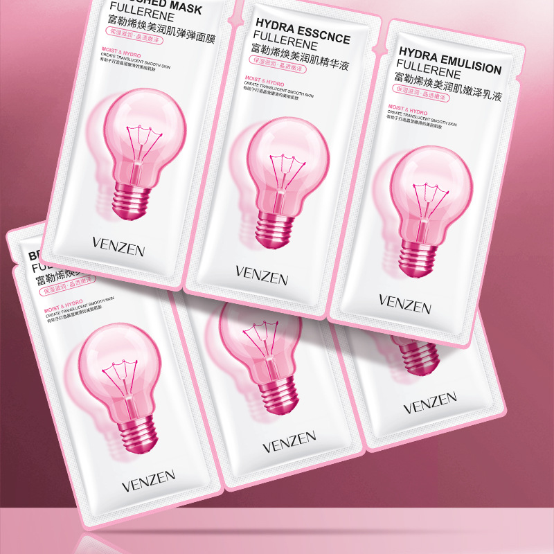 Sanskrit fullerene Huanmei moisturizing muscle Three sets of sheet Moisturizing Moisturizing Lotion Essence of Lotion Facial Mask Skincare Group Woman
