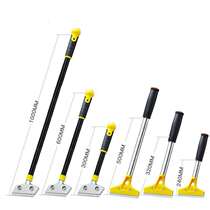 Fish tank housekeeping extended glass rubber scraper handle stainless steel blade Sanitary construction kitchen utensils