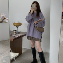 2020 salt can be sweet and small to be matched with a high net red fried street dating sweater skirt Two sets of womens winter