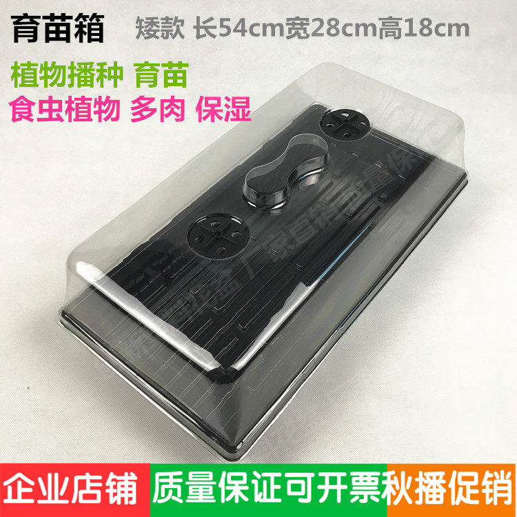 Nursery box Three-piece set of low fleshy sowing planting leaf insertion stuffy breeding box Nursery box twelve volumes of insulation