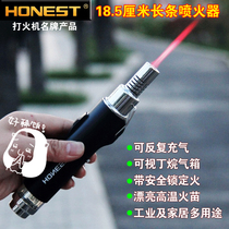 Classic Durable Baicheng Lighter Inflatable Straight Torch Welding Torch Long Rod High Temperature Red Fire Fire Fire