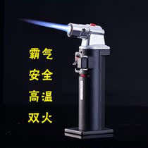 Omai fire gun lighter inflatable creative desktop firearm open fire straight blast windproof dual-purpose ignition gun 380