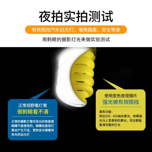 День и ночная поляризованная миопия Интеллектуальная цветовая линза, меняющаяся на ночном видении Специальный анти-высокий луче