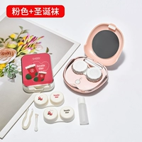 Новые розовые+рождественские носки для контактных линз