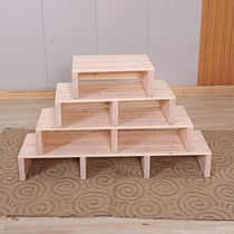 Solid Wood pedals foot steps footstool bathroom non-slip kitchen toilet elevated office footstool