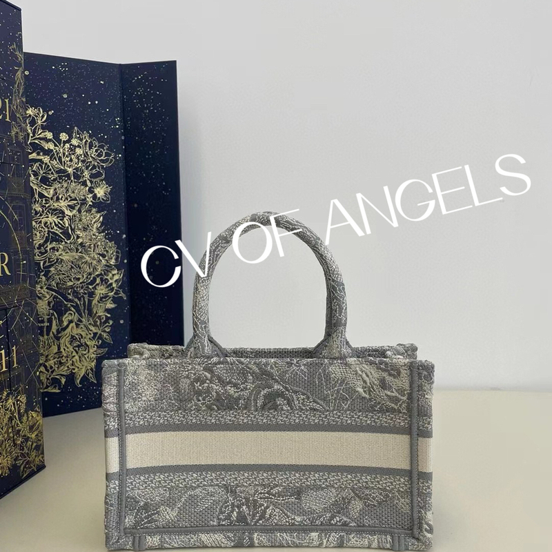 High-End Imported Machine-Embroidered Million-Stitch Book Tote Mini Shopping Bag, Monogram Tote Bag, Handbag and Crossbody Bag