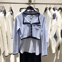 NUT CXKE UR small short umbilical thin knit cardigan female 2021 spring coat YU09R9DN2001