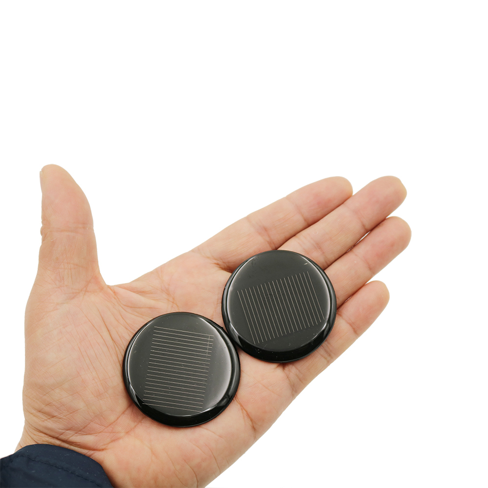 Solar panel 2V50MA-diameter 45mm Solar drop rubber plate DIY small making (5 pieces of clothing)