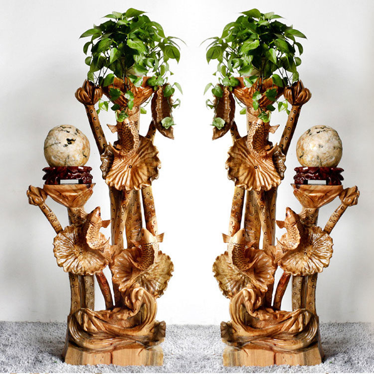 Root carving flower frame natural with the shape of the tree root decoration living room solid wood root bonsai wood carving base craftsmen ground flowerpot frame
