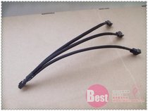  Desktop computer chassis fan CPU fan 4-pin 1-point 3-wire package snakeskin network cable expansion cable Three-fan cable