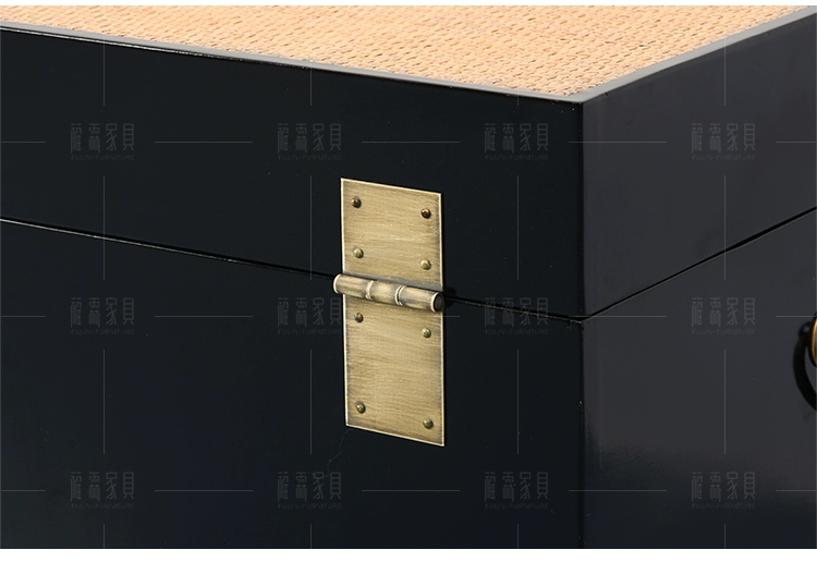 Mới Trung Quốc đồ cổ cũ hộp gỗ đen đen trắng xanh góc vài đầu giường hộp phòng ngủ hộp lưu trữ giày băng ghế bàn cà phê - Cái hộp